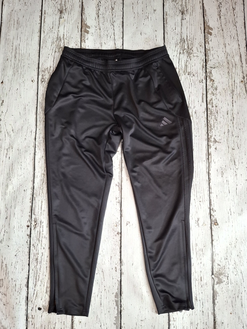 Adidas  Womens Black Slim Athletic Joggers